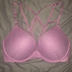 Victoria’s Secret pink lace bra